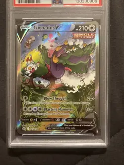 2021 POKEMON SWORD & SHIELD CHILLING REIGN #185 FULL ART/TORNADUS V PSA 10 - Image 3