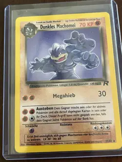 Pokemon TCG Dark Machamp (Dunkles Machomei) 27/82 GERMAN Team Rocket Rare LP! - Image 1