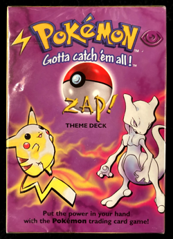 1999 Pokemon Zap Theme Deck, Base Set, Mint Condition, Factory Cello Sealed - Image 1