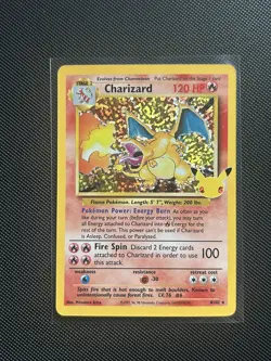 Pokemon Charizard 4/102 Celebrations Classic Collection 25th Anniversary CLEAN - Image 3