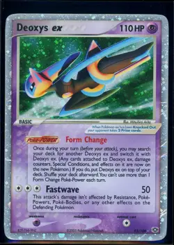 Pokemon EX EMERALD - #93/106 Deoxys ex - Ultra Rare Holo - ENG - Damaged - Image 1