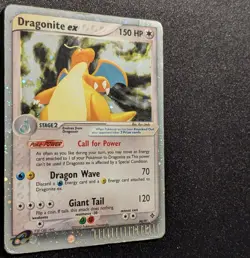 Pokemon EX DRAGON - #90/97 Dragonite ex - Ultra Rare Holo - ENG - Damaged - Image 5