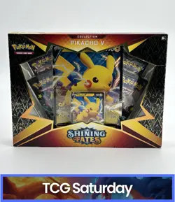 POKEMON SHINING FATES PIKACHU V COLLECTION SEALED BOX - Image 1