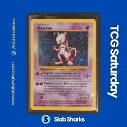 1999 POKEMON SHADOWLESS #10/102 MEWTWO HOLO - Image 1