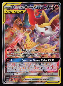 Charizard & Braixen GX SM230 Promo SM Black Star Promos Pokemon - Image 1