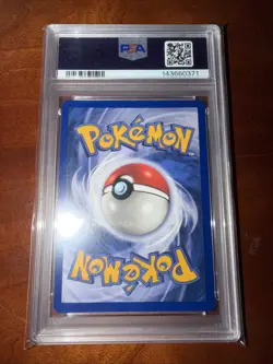 1999 Pokemon Fossil - Dragonite Holo 1st Edition PSA 8 - Image 2