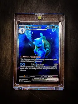 Pokemon Blastoise ex 200/165 SIR SV 151 Special Illustration Rare NM (See Video) - Image 3