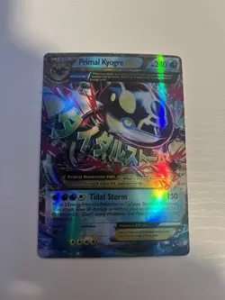 Pokemon Primal Kyogre EX Ultra Rare Full Art Holo XY Primal Clash 55/160 - Image 1