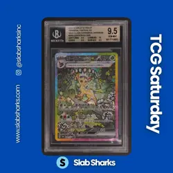 2024 POKEMON TERASTAL FEST JP #200/187 LEAFEON EX SPECIAL ART RARE BGS 9.5 - Image 1