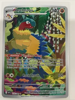 2025 POKEMON WHITE FLARE ARCHEOPS 132/086 ILLUSTRATION RARE - Image 1