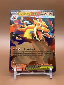 Mega Charizard Y ex 022/217 Ascended Heroes English Pokemon TCG NM - Image 1