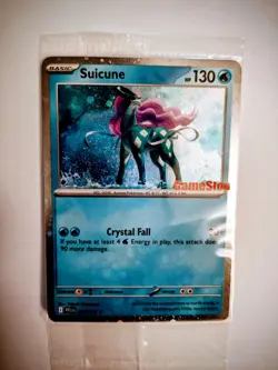 Pokemon TCG Suicune Gamestop Stamp Exclusive Cosmos Holo Promo SEALED - Image 1