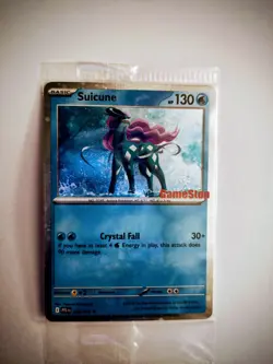 Pokemon TCG Suicune Gamestop Stamp Exclusive Cosmos Holo Promo SEALED - Image 2