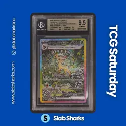 2024 POKEMON TERASTAL FEST JP #200/187 LEAFEON EX SPECIAL ART RARE BGS 9.5 - Image 1