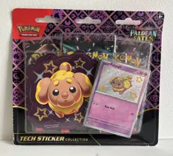 Paldean Fates Tech Sticker Triple Pack Blister - Fidough Promo - Pokemon TCG - Image 1