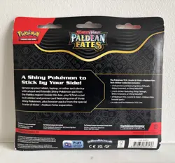 Paldean Fates Tech Sticker Triple Pack Blister - Fidough Promo - Pokemon TCG - Image 2
