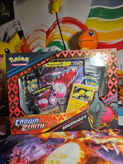 Pokemon TCG Crown Zenith Regidrago V Collection Box with Regieleki - Image 5