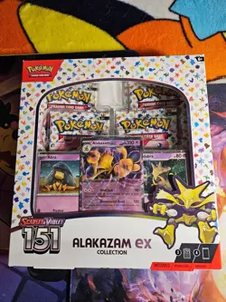 Pokemon Scarlet & Violet 151 Alakazam ex Collection Box Promo Booster - Image 1