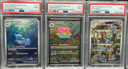 Pokemon 151 PSA 9 Bundle Venusaur EX SIR, Wartortle + Machoke Illustration Rare - Image 1