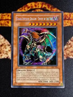 CHAOS EMPEROR DRAGON - ENVOY OF THE END • SECRET RARE • IOC-000 • 1st ED • VLP - Image 1