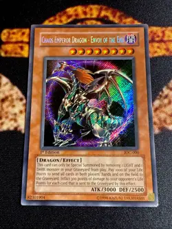 CHAOS EMPEROR DRAGON - ENVOY OF THE END • SECRET RARE • IOC-000 • 1st ED • VLP - Image 2