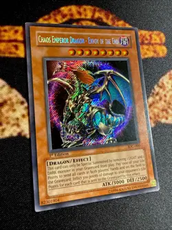 CHAOS EMPEROR DRAGON - ENVOY OF THE END • SECRET RARE • IOC-000 • 1st ED • VLP - Image 4