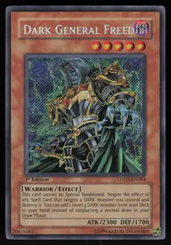 Dark General Freed LODT-EN083 Light of Destruction 1st Edition Yu-Gi-Oh - Image 1