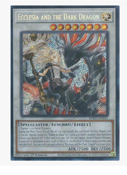 Ecclesia and the Dark Dragon - BPRO-EN041 - Secret Rare YuGiOh - Image 1