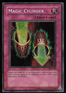 Magic Cylinder LON-104 Secret Rare Reverse Foil Error Yu-Gi-Oh - Image 1