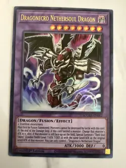 Yugioh: Dragonecro Nethersoul Dragon - MAMA-EN062 - Ultra Rare - 1st Edition NM - Image 1