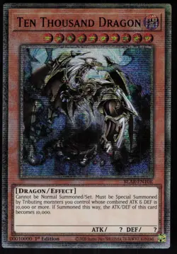 Ten Thousand Dragon BLAR-EN10K Starlight Rare 10k Secret Rare 1st Edition Yugioh - Image 1