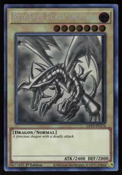 Red-Eyes Black Dragon (Ghost Rare) GFP2-EN176 1st Edition Yu-Gi-Oh - Image 1