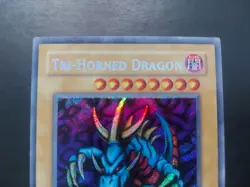 Yugioh - Tri-Horned Dragon LOB-000 Secret Rare - Image 2