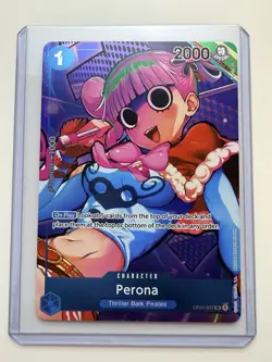 Perona OP01-077 Full Art (Box Topper) Romance Dawn Foil English/Near Mint - Image 1