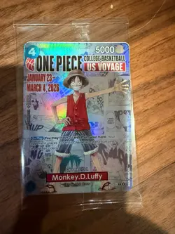 Monkey.D.Luffy (055) (College Basketball US Voyage) P-055 One Piece Promotion... - Image 5