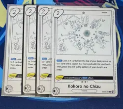4X Kokoro no Chizu EB02-050 R Anime 25th collection One Piece PLAYSET - Image 1