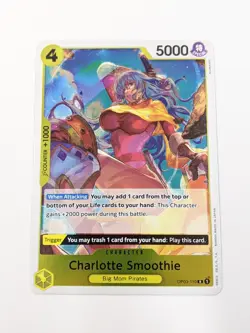 Charlotte Smoothie OP03-110 Foil R PRB-01 Premium Booster English ONE PIECE - Image 1