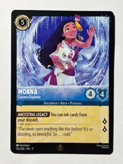 Moana - Curious Explorer 155/204 - Winterspell Legendary - Disney Lorcana TCG - Image 1