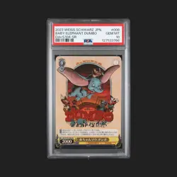 PSA 10 2023 Weiss Schwarz Disney100 Yrs JPN Baby Elephant DUMBO #008 Foil SR F/S - Image 1