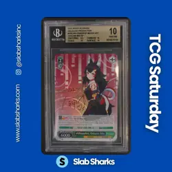 2022 WEISS SCHWARZ HOLOLIVE PROD #HOLW91E055SPSP MIOON ART, OOKAMI MIO SP BGS 10 - Image 1