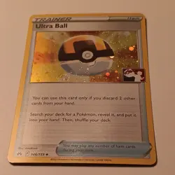Ultra Ball - 146/159 Holo Pokemon Prize Pack Foil Card Crown Zenith Play Pokemon - Image 1