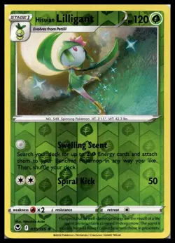 Hisuian Lilligant 010/195 Silver Tempest Reverse Holo Pokemon Card | LP - Image 1