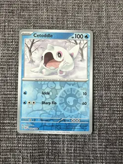 Pokemon TCG Cetoddle Reverse Holo Card 059/198 Scarlet Violet Base Set - Image 1