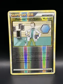 Professor Elm’s Training Method 100/123 Pokemon HeartGold SoulSilver Card MP - Image 1