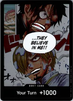 They Believe in Me!! DON!! Card -Fist of Divine Speed FOIL One Piece NM OP11 - Image 1