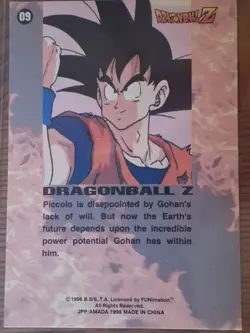 Dragon Ball Z Card JPP/AMADA 09 Piccolo And Goku Prism Holo Foil 1996 - Image 4