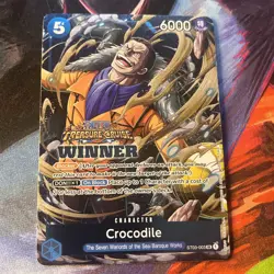 Crocodile Treasure Cruise Winner SR ST03-003 One Piece Card English Near Mint - Image 1