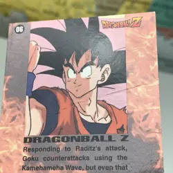 SHIPS SAME DAY Dragon Ball Z Card #06 Goku Kamehameha Holo Foil CCG TCG 1996 - Image 3