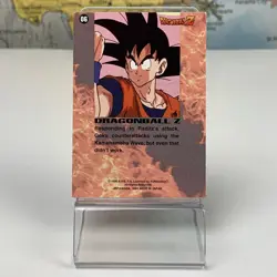 SHIPS SAME DAY Dragon Ball Z Card #06 Goku Kamehameha Holo Foil CCG TCG 1996 - Image 4