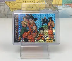 SHIPS SAME DAY Dragon Ball Z Card #01 The Z Team Prism Holo Foil CCG TCG 1996 - Image 1